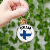 Porte-clés Drapeau de la Finlande (Main)