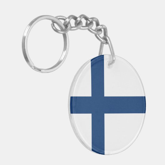 Porte-clés Drapeau de la Finlande (Devant gauche)