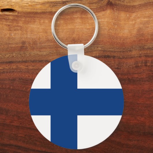 Porte-clés Drapeau de la Finlande (Verso)