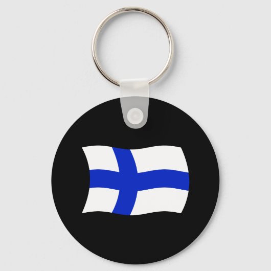 Porte-clés Drapeau de la Finlande (Recto)