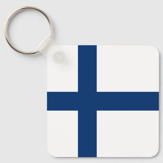 Porte-clés Drapeau de la Finlande (Recto)