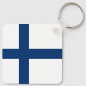 Porte-clés Drapeau de la Finlande (Dos)