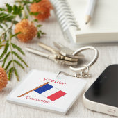 Porte-clés Drapeau de la France Thunder_Cove (Devant Droit)
