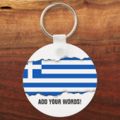 Porte-clés Drapeau de la Grèce (Recto)
