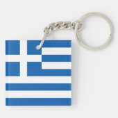Porte-clés Drapeau de la Grèce (Dos)