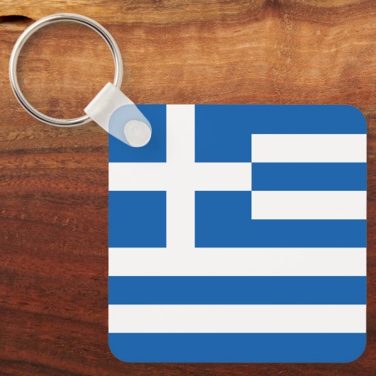 Porte-clés Drapeau de la Grèce (Recto)