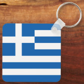 Porte-clés Drapeau de la Grèce (Verso)
