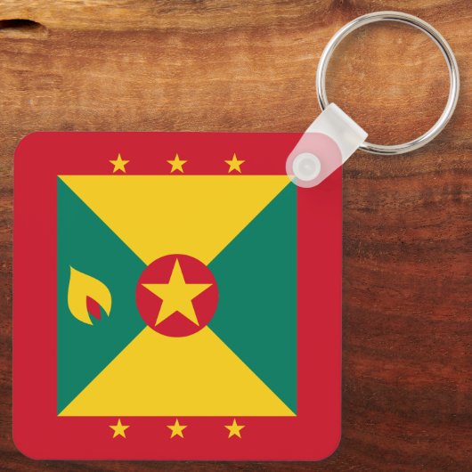 Porte-clés Drapeau de la Grenade (Verso)