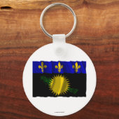 Porte-clés Drapeau de la Guadeloupe (Recto)