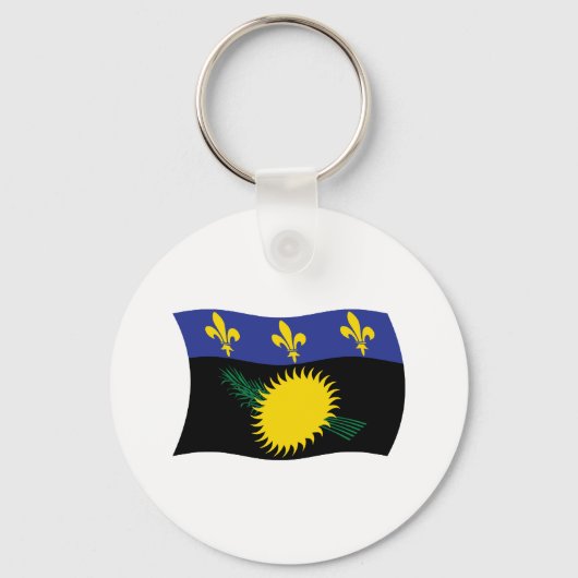 Porte-clés Drapeau de la Guadeloupe (Recto)