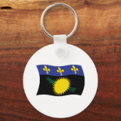 Porte-clés Drapeau de la Guadeloupe (Recto)