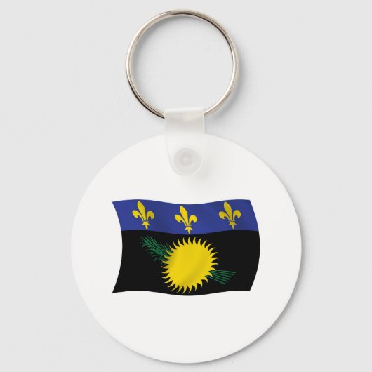 Porte-clés Drapeau de la Guadeloupe (Recto)
