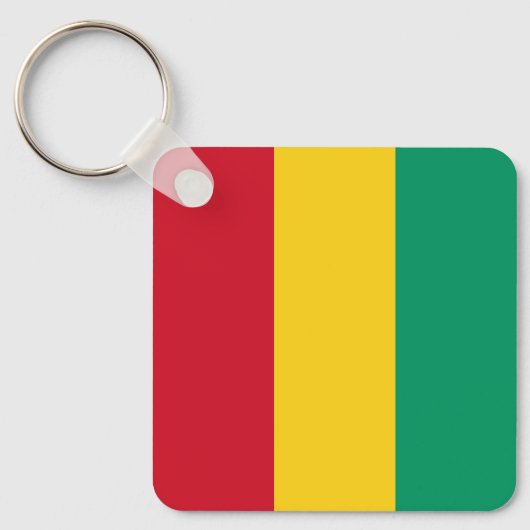 Porte-clés Drapeau de la Guinée (Recto)
