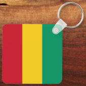 Porte-clés Drapeau de la Guinée (Verso)