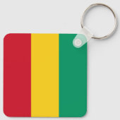 Porte-clés Drapeau de la Guinée (Dos)