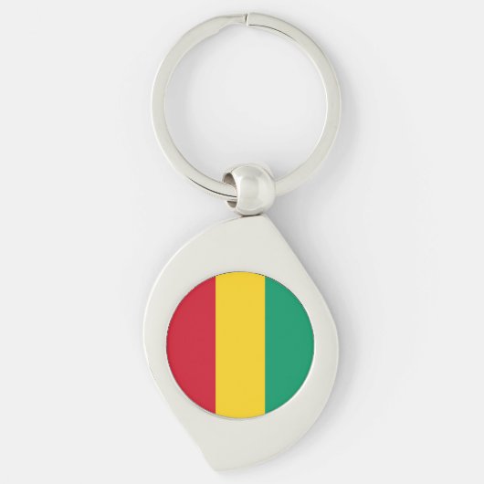 Porte-clés Drapeau de la Guinée (Devant)