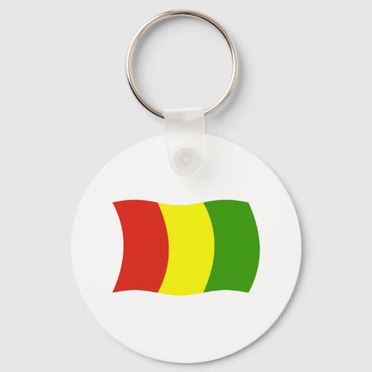 Porte-clés Drapeau de la Guinée (Recto)