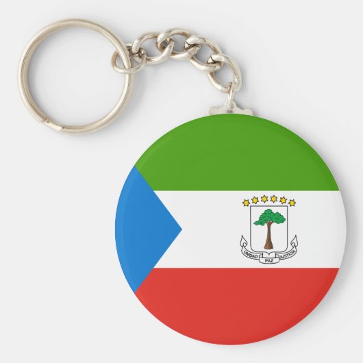 Porte-clés Drapeau de la Guinée équatoriale (Devant)