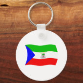 Porte-clés Drapeau de la Guinée Équatoriale (Recto)