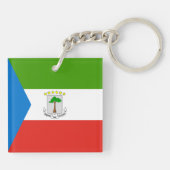 Porte-clés Drapeau de la Guinée équatoriale (Dos)