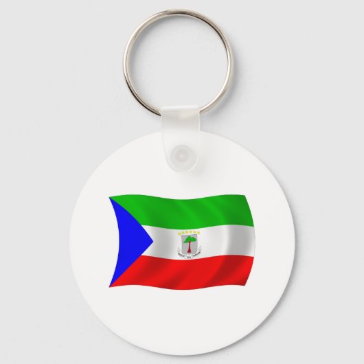 Porte-clés Drapeau de la Guinée Équatoriale (Recto)