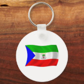 Porte-clés Drapeau de la Guinée Équatoriale (Recto)