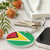 Porte-clés Drapeau de la Guyane (Devant droit)