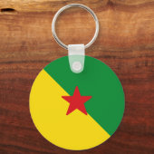 Porte-clés Drapeau de la Guyane (Recto)