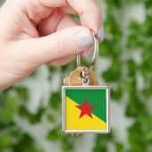Porte-clés Drapeau de la Guyane (main)