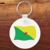 Porte-clés Drapeau de la Guyane française (Recto)