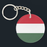 Porte-clés Drapeau de la Hongrie<br><div class="desc">Drapeau patriotique de la Hongrie.</div>