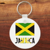 Porte-clés Drapeau de la Jamaïque & Mot (Recto)