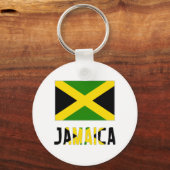 Porte-clés Drapeau de la Jamaïque & Mot (Recto)