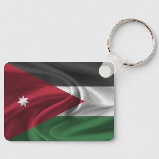 Porte-clés Drapeau de la Jordanie (Recto)