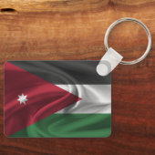Porte-clés Drapeau de la Jordanie (Recto)