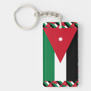 Porte-clés Drapeau de la Jordanie