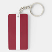 Porte-clés Drapeau de la Lettonie (Dos)