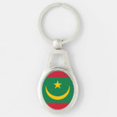 Porte-clés Drapeau de la Mauritanie (Devant)