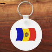 Porte-clés Drapeau de la Moldavie (Recto)