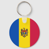 Porte-clés Drapeau de la Moldavie (Recto)
