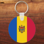 Porte-clés Drapeau de la Moldavie (Recto)