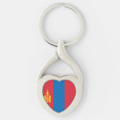 Porte-clés Drapeau de la Mongolie (Devant)
