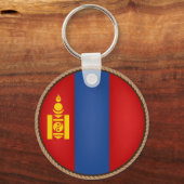 Porte-clés Drapeau de la Mongolie cool (Recto)