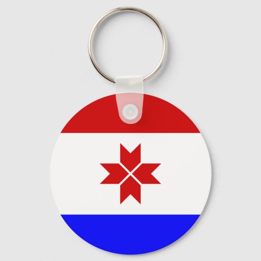 Porte-clés Drapeau de la Mordovie (Recto)