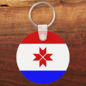 Porte-clés Drapeau de la Mordovie (Recto)