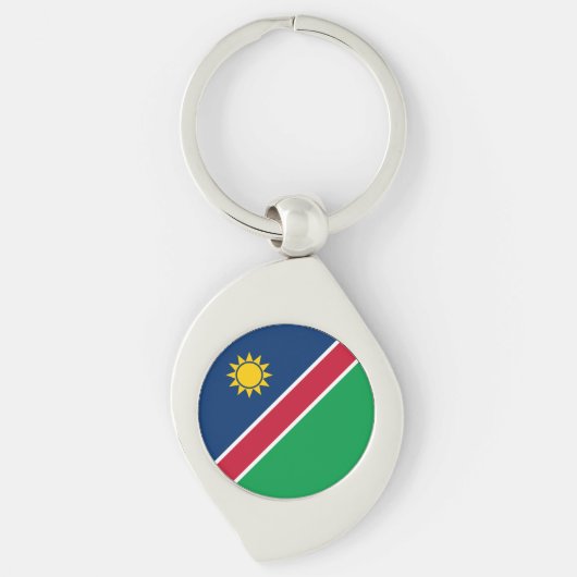 Porte-clés Drapeau de la Namibie (Devant)