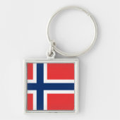 Porte-clés Drapeau de la Norvège (Devant)
