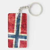 Porte-clés Drapeau de la Norvège (Dos)