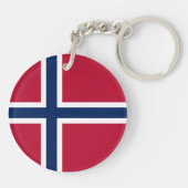 Porte-clés Drapeau de la Norvège (Dos)