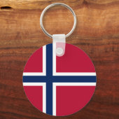 Porte-clés Drapeau de la Norvège (Verso)